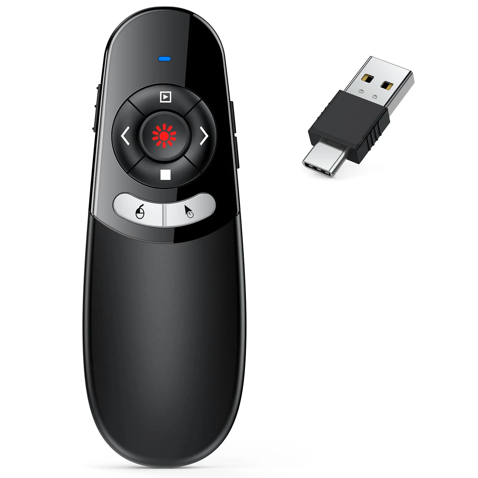 Air Mouse Presenter on AAA Batteries, Black