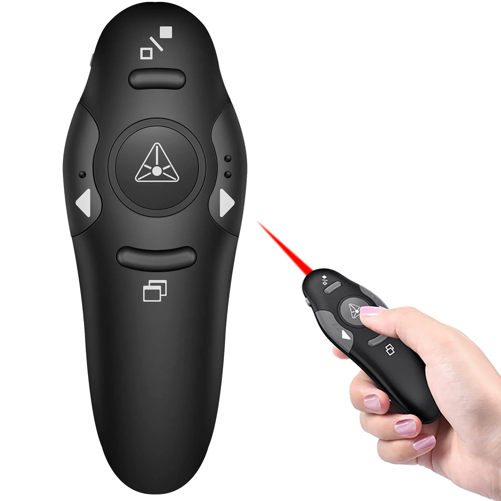 Classic Clicker with Red Light, Black